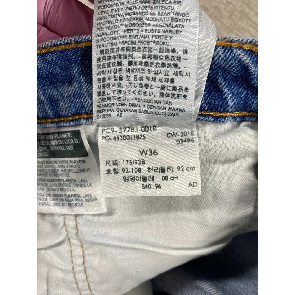 Levis Hi-Ball Jeans Mens 36x30 Blue Denim Tapered Leg Stretch